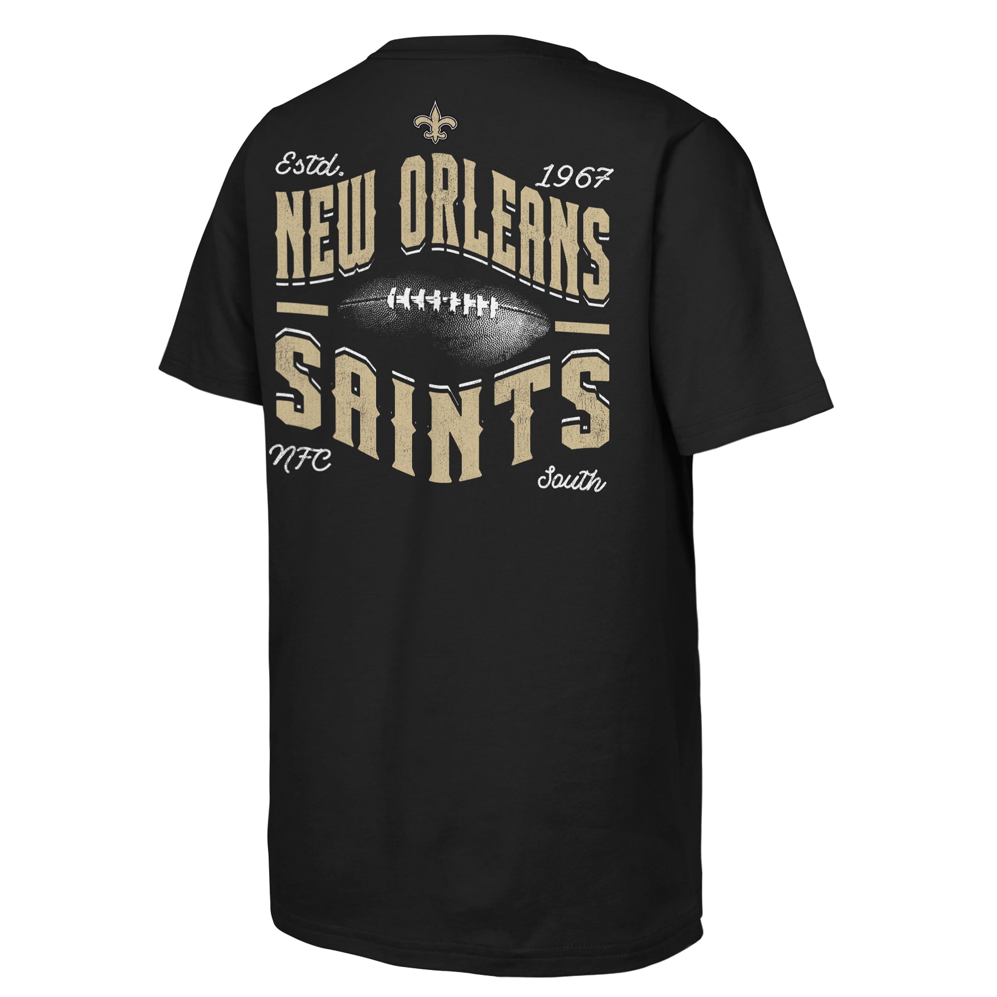 Youth Outerstuff  Black New Orleans Saints Top Pick T-Shirt
