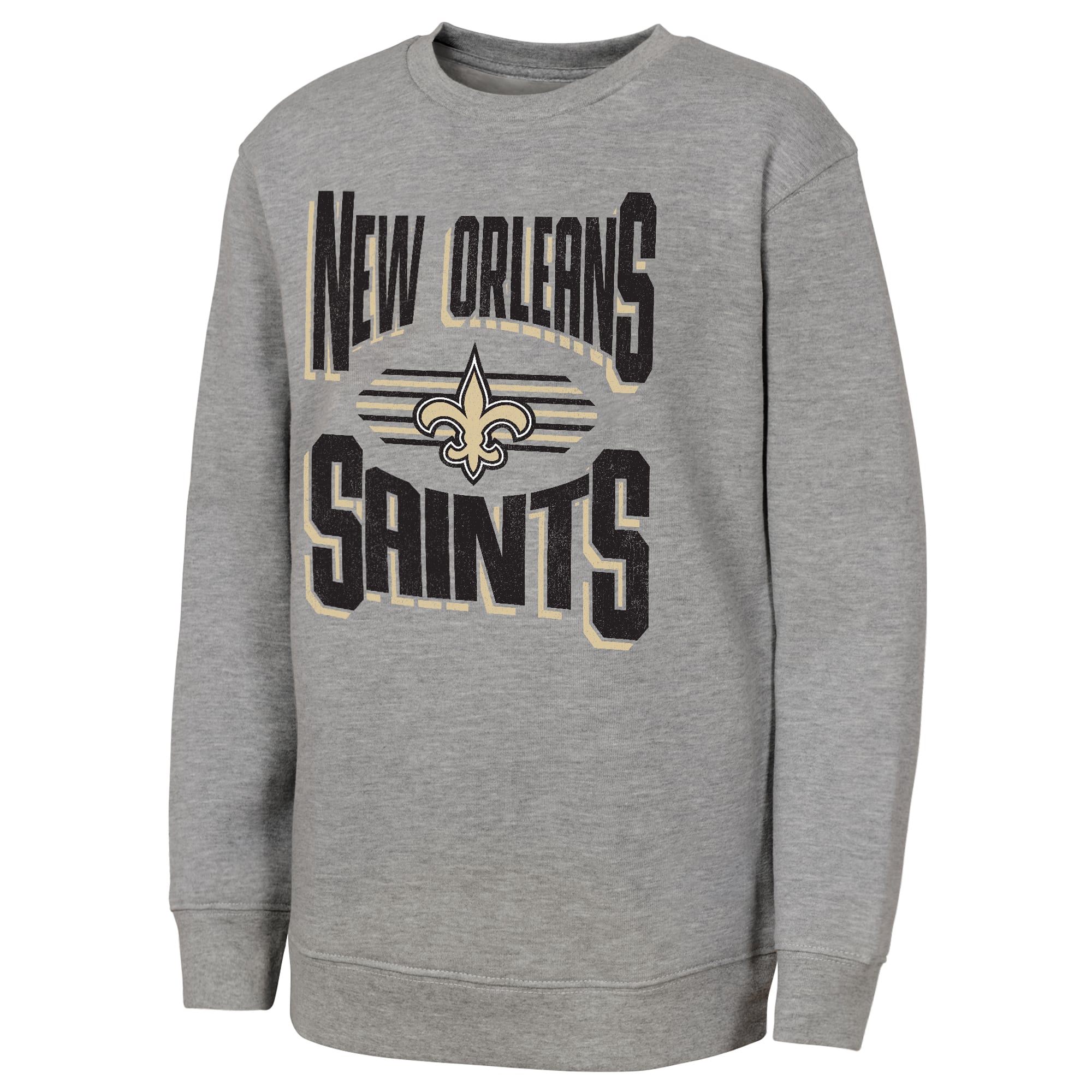 Sweat-shirt gris Jet Stream des New Orleans Saints pour jeunes de la marque Outerstuff