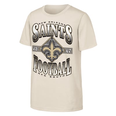  New Orleans Saints Outerstuff Youth NFL Of Days Past T-Shirt - Natural