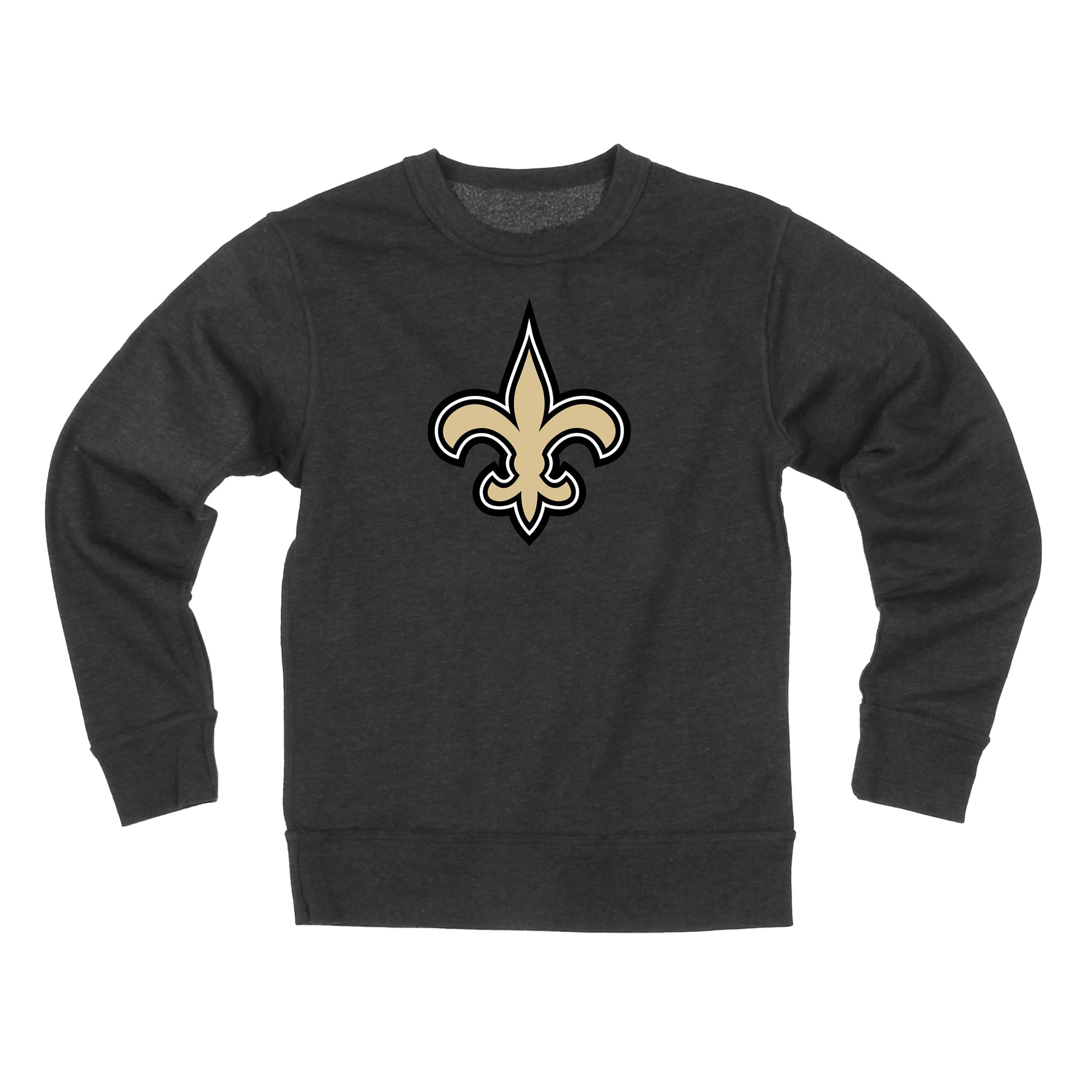 Sweat-shirt réversible en polaire noir Wes & Willy pour jeunes, aux couleurs des Saints de la Nouvelle-Orléans