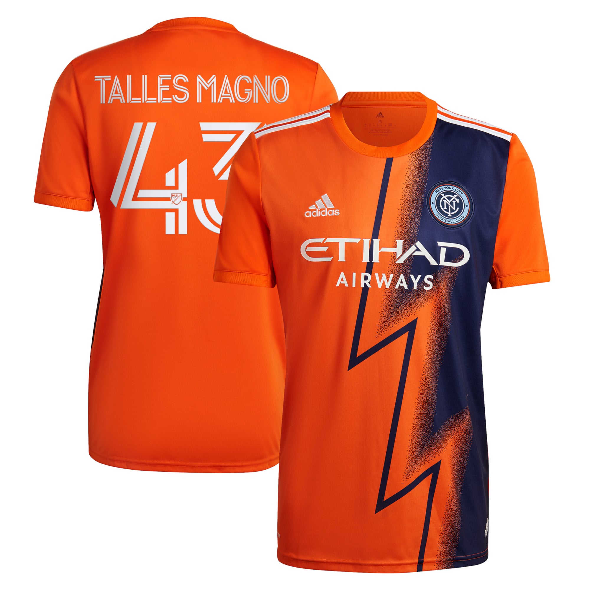 Men's New York City FC Talles Magno adidas Orange 2022 The Volt