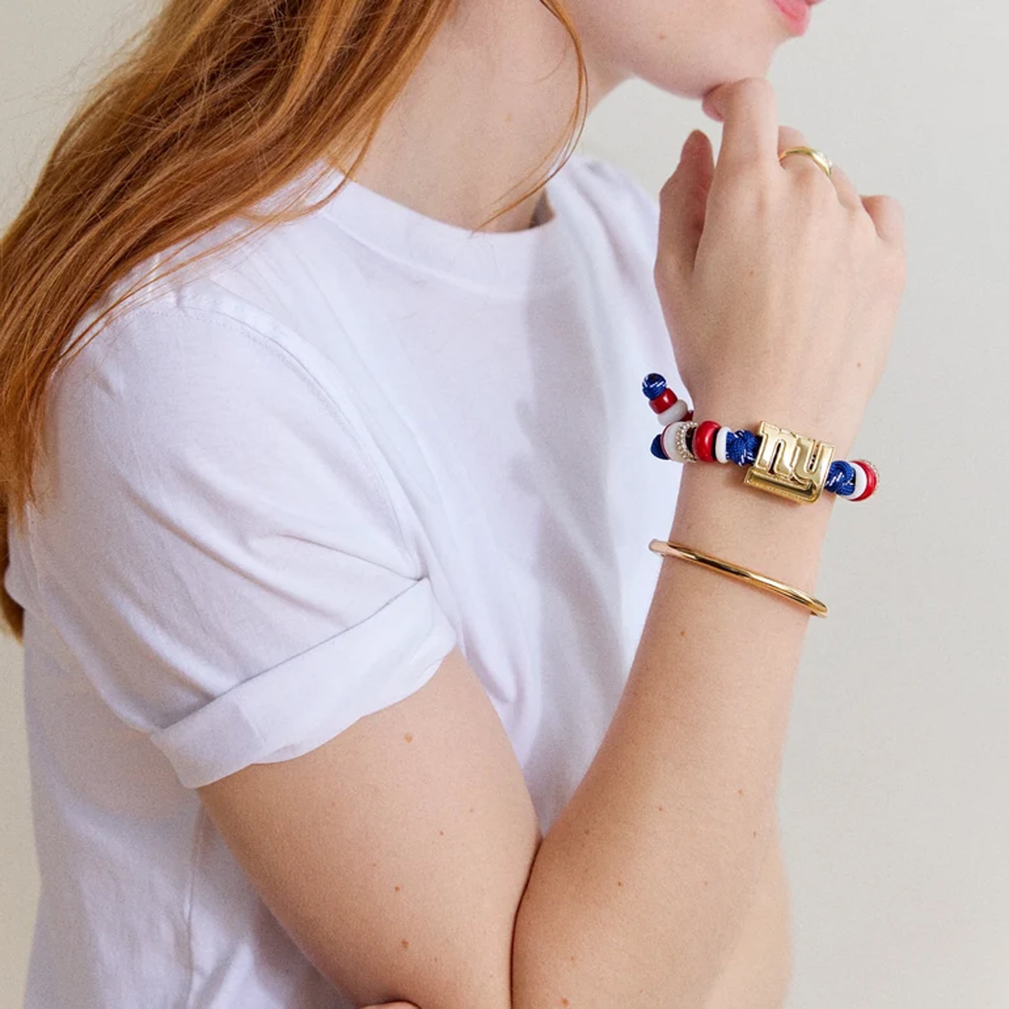Bracelet en paracorde BaubleBar New York Giants