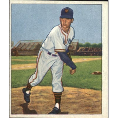 1950 Bowman #83 Sheldon Jones