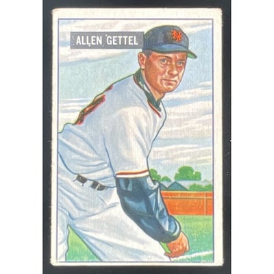 1951 Bowman #304 Allen Gettel RC