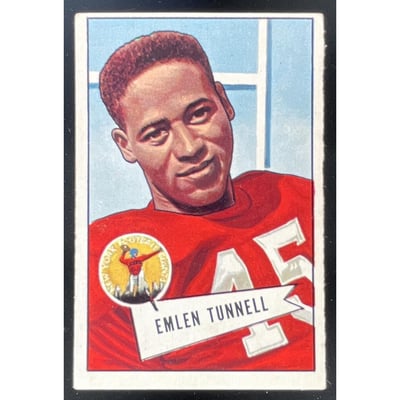 1952 Bowman Large #39 Emlen Tunnell