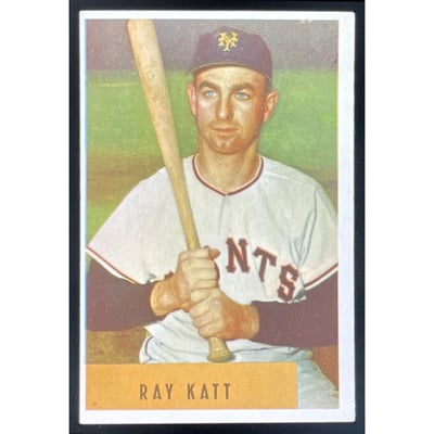1954 Bowman #121 Ray Katt RC