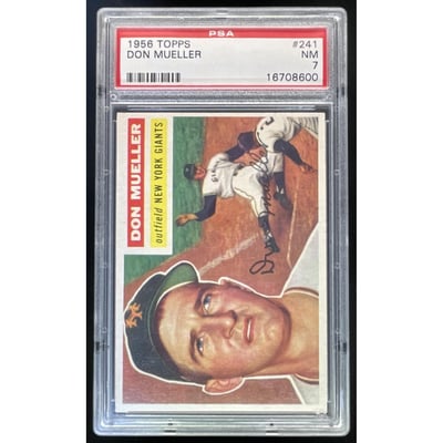 1956 Topps #241 Don Mueller PSA 7