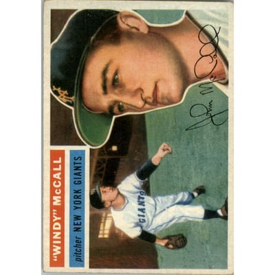 1956 Topps #44A Windy McCall GB
