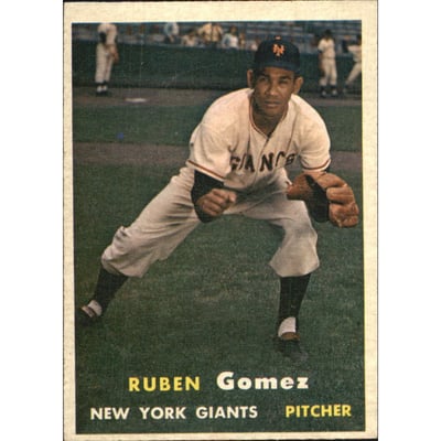 1957 Topps #58 Ruben Gomez