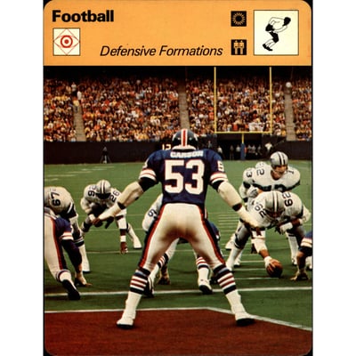 1977-79 Sportscaster Series 29 #2907 Defensive Formations