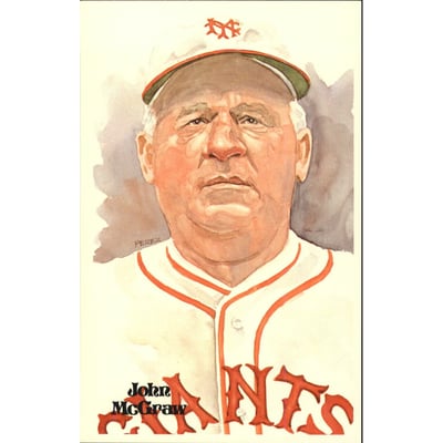 1980-02 Perez-Steele Hall of Fame Postcards #10 John McGraw