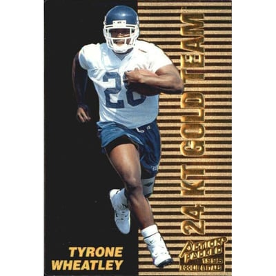 1995 Action Packed Rookies/Stars 24K Gold #4 Tyrone Wheatley