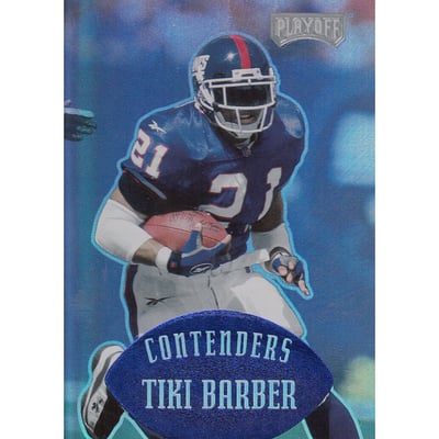 1997 Playoff Contenders Blue #95 Tiki Barber