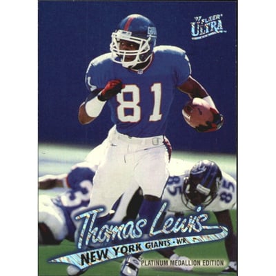 1997 Ultra Platinum Medallion #P105 Thomas Lewis