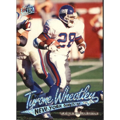 1997 Ultra Platinum Medallion #P12 Tyrone Wheatley