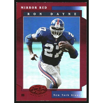 2001 Leaf Certified Materials Mirror Red #78 Ron Dayne