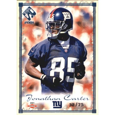 2001 Private Stock Blue Framed #144 Jonathan Carter