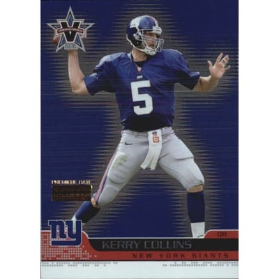 2001 Vanguard Premiere Date #62 Kerry Collins
