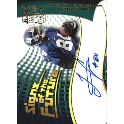 2002 Bowman Signs of the Future #SFTC Tim Carter D