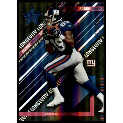 2004 Leaf Rookies and Stars Longevity Black #192 Mark Jones