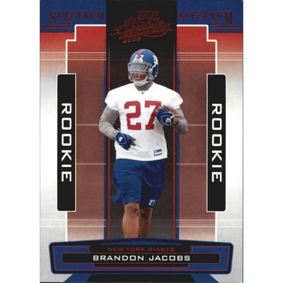 2005 Absolute Memorabilia Spectrum Red Retail #168 Brandon Jacobs