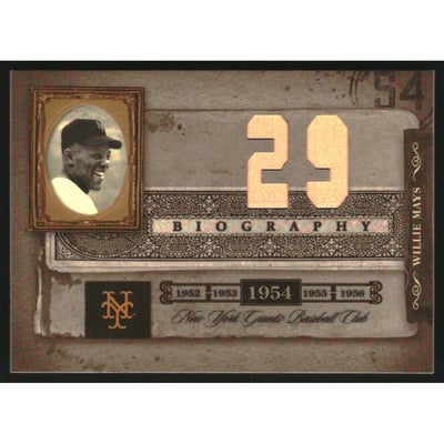 2005 Biography Willie Mays HR #29 Willie Mays