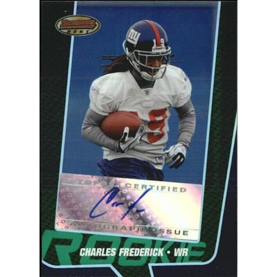 2005 Bowman's Best Green #157 Charles Frederick AU