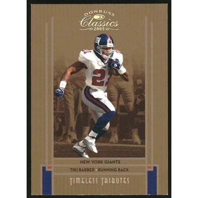 2005 Donruss Classics Timeless Tributes Bronze #64 Tiki Barber
