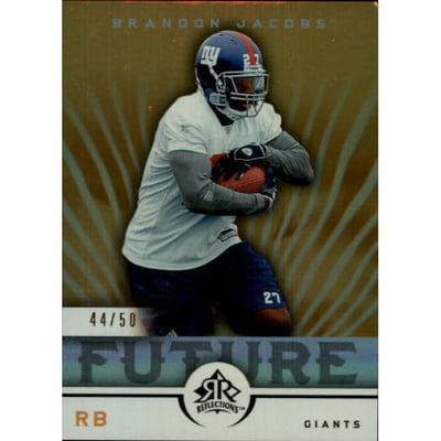 2005 Reflections Gold #198 Brandon Jacobs