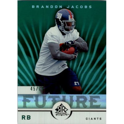 2005 Reflections Green #198 Brandon Jacobs
