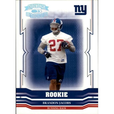 2005 Throwback Threads Silver Holofoil #170 Brandon Jacobs
