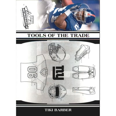 2006 Absolute Memorabilia Tools of the Trade Black #TOT135 Tiki Barber