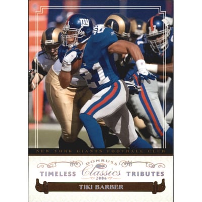 2006 Donruss Classics Timeless Tributes Bronze #68 Tiki Barber