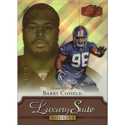2006 Flair Showcase Gold #124 Barry Cofield