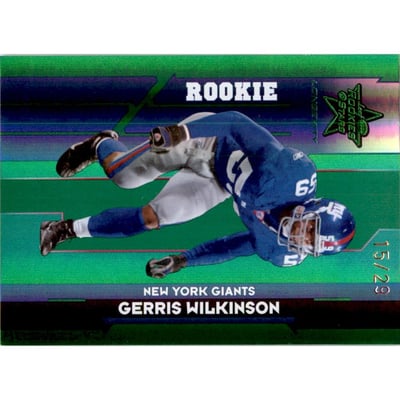 2006 Leaf Rookies and Stars Longevity Target Emerald Parallel #140 Gerris Wilkinson