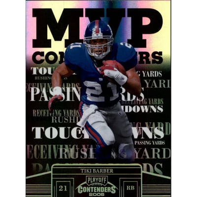 2006 Playoff Contenders MVP Contenders Holofoil #6 Tiki Barber