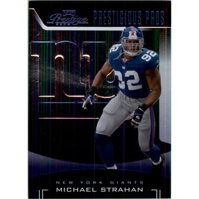 2006 Playoff Prestige Prestigious Pros Purple #33 Michael Strahan