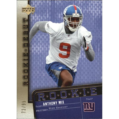 2006 Upper Deck Rookie Debut Gold #164 Anthony Mix