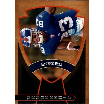 2007 Donruss Classics Membership Platinum #17 Sinorice Moss