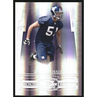 2007 Donruss Threads Silver Holofoil #179 Zak DeOssie