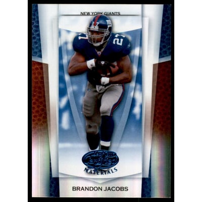 2007 Leaf Certified Materials Mirror Blue #10 Brandon Jacobs