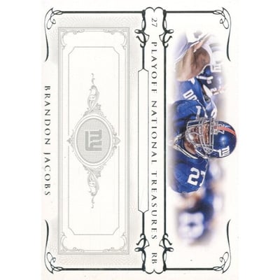 2007 Playoff National Treasures #27 Brandon Jacobs