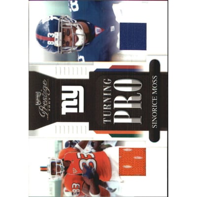 2007 Playoff Prestige Turning Pro Materials #8 Sinorice Moss