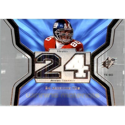 2007 SPx Winning Materials Stat #WMSJS2 Jeremy Shockey