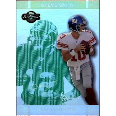 2007 Topps Co-Signers Changing Faces Holosilver Green #5B Eli Manning/Steve Smith USC