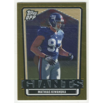 2007 Topps Draft Picks and Prospects Chrome Gold #98 Mathias Kiwanuka