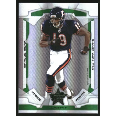 2008 Leaf Rookies and Stars Longevity Emerald #158 Marcus Monk
