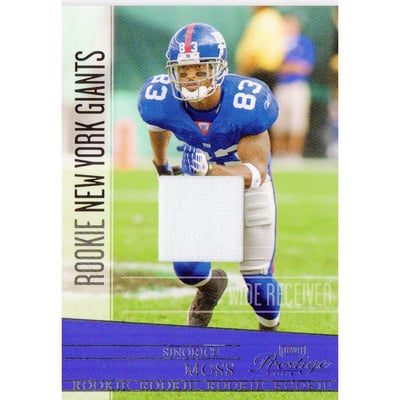 2008 Playoff Prestige Rookie Review Materials #235 Sinorice Moss