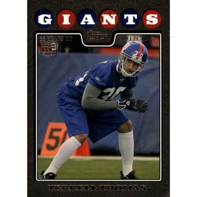 2008 Topps Black #428 Terrell Thomas