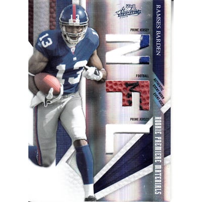 2009 Absolute Memorabilia Rookie Premiere Materials NFL Spectrum Prime #226 Ramses Barden